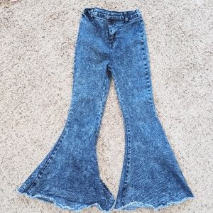 Girls bell bottom jeans